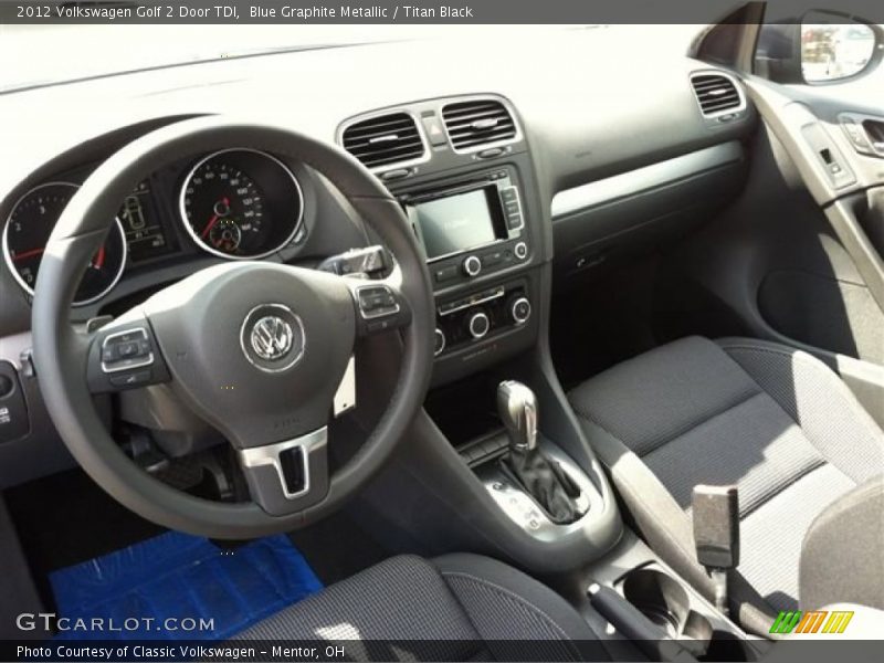 Blue Graphite Metallic / Titan Black 2012 Volkswagen Golf 2 Door TDI