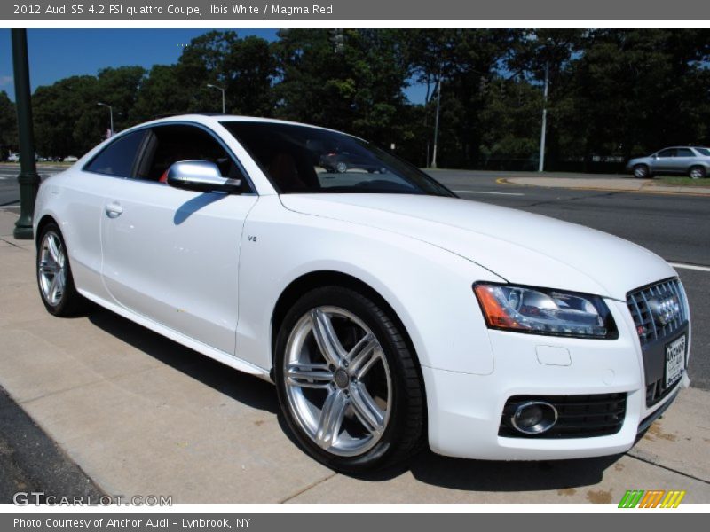Ibis White / Magma Red 2012 Audi S5 4.2 FSI quattro Coupe
