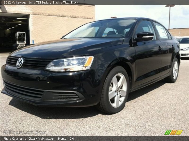 Black / Titan Black 2012 Volkswagen Jetta TDI Sedan