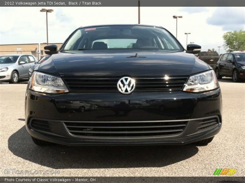 Black / Titan Black 2012 Volkswagen Jetta TDI Sedan