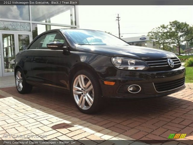 Black / Titan Black 2012 Volkswagen Eos Executive