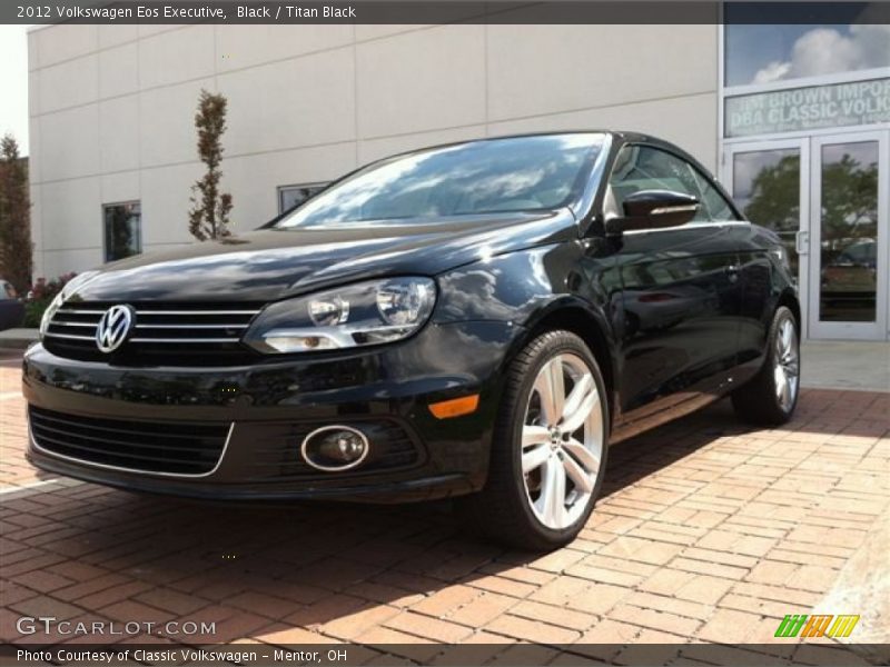 Black / Titan Black 2012 Volkswagen Eos Executive