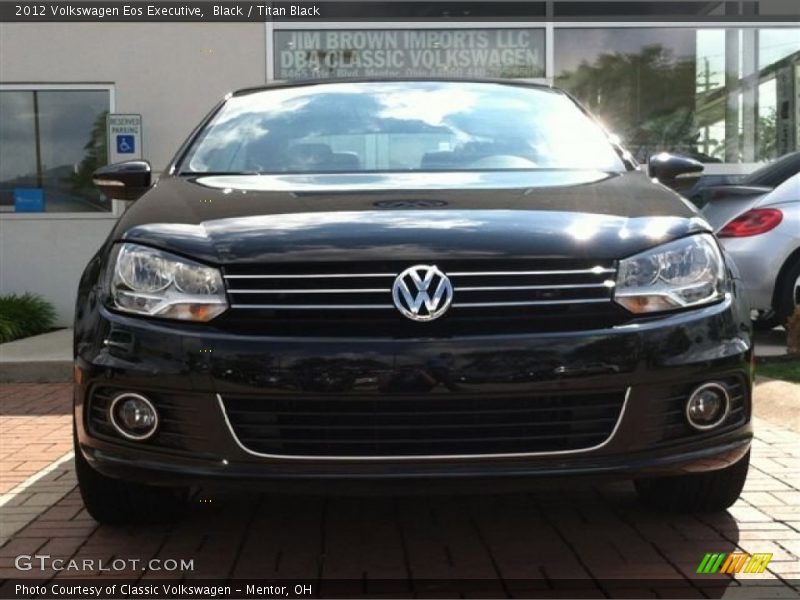 Black / Titan Black 2012 Volkswagen Eos Executive