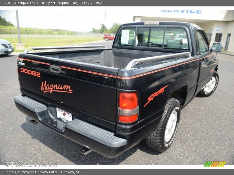 Black / Gray 1996 Dodge Ram 1500 Sport Regular Cab