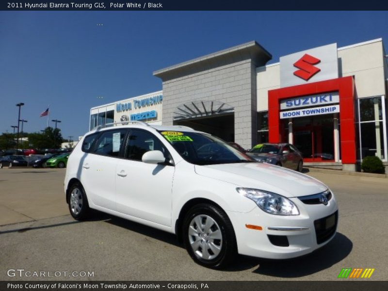 Polar White / Black 2011 Hyundai Elantra Touring GLS