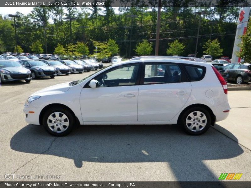 Polar White / Black 2011 Hyundai Elantra Touring GLS