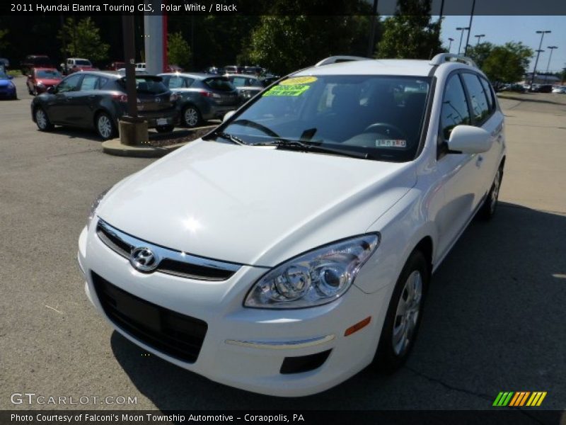 Polar White / Black 2011 Hyundai Elantra Touring GLS