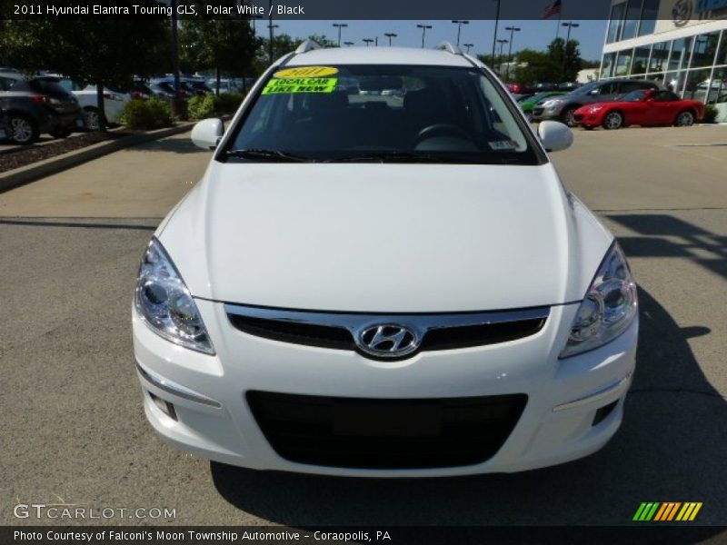 Polar White / Black 2011 Hyundai Elantra Touring GLS