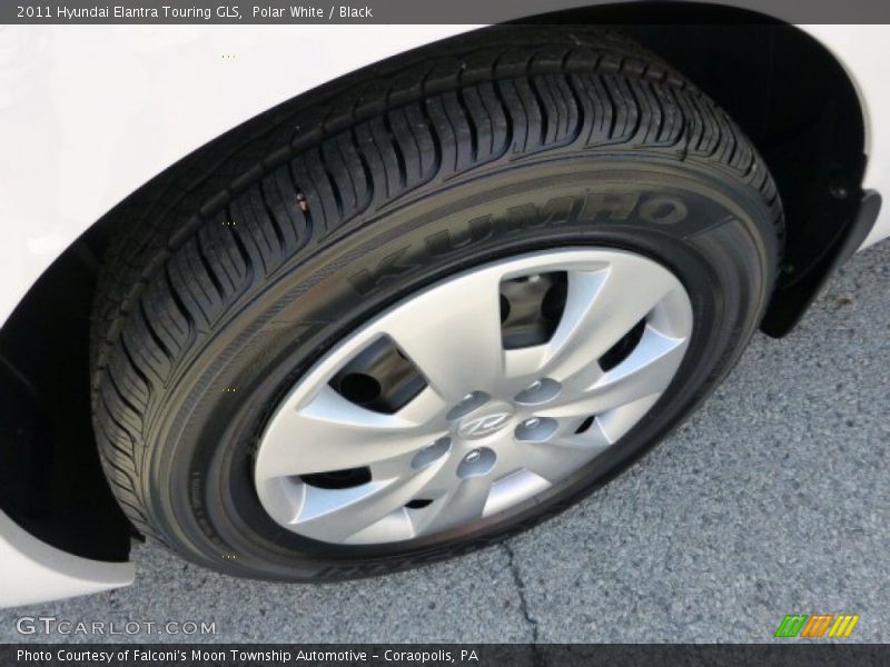 Polar White / Black 2011 Hyundai Elantra Touring GLS