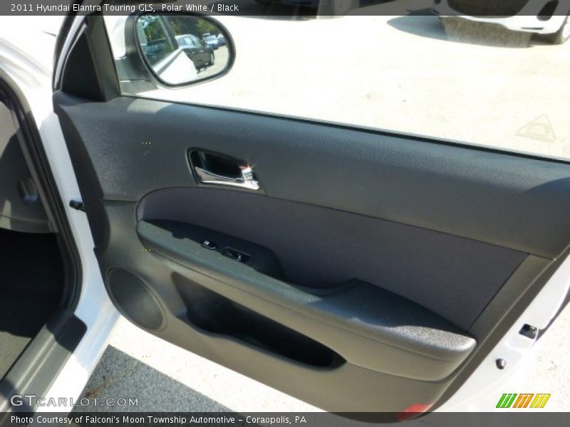 Polar White / Black 2011 Hyundai Elantra Touring GLS