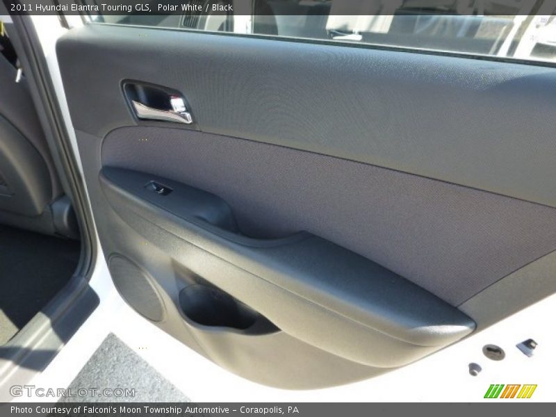 Polar White / Black 2011 Hyundai Elantra Touring GLS
