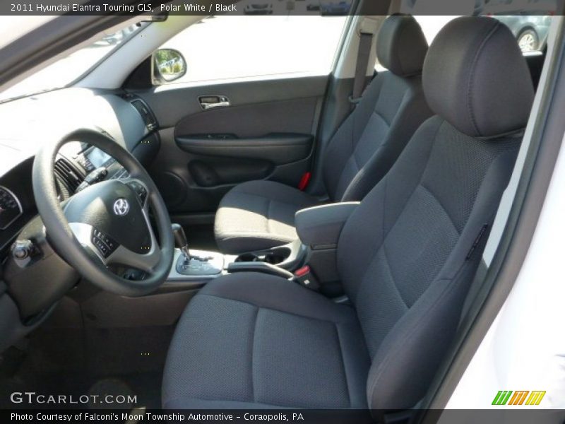 Polar White / Black 2011 Hyundai Elantra Touring GLS