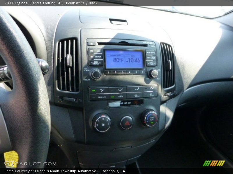 Polar White / Black 2011 Hyundai Elantra Touring GLS