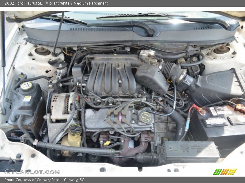 Vibrant White / Medium Parchment 2002 Ford Taurus SE