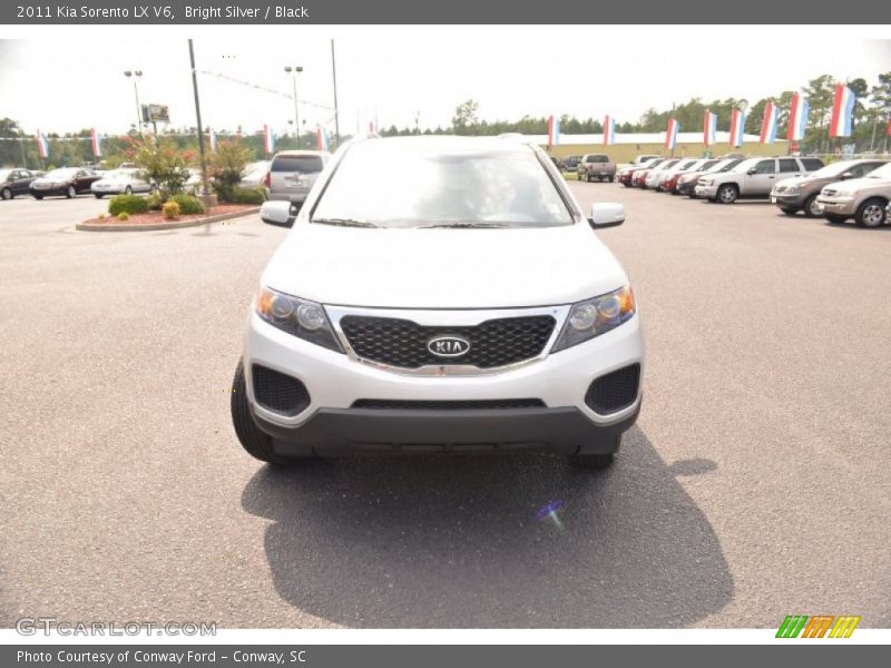 Bright Silver / Black 2011 Kia Sorento LX V6