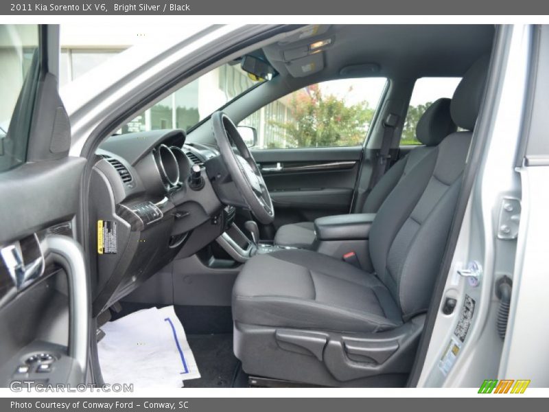 Bright Silver / Black 2011 Kia Sorento LX V6