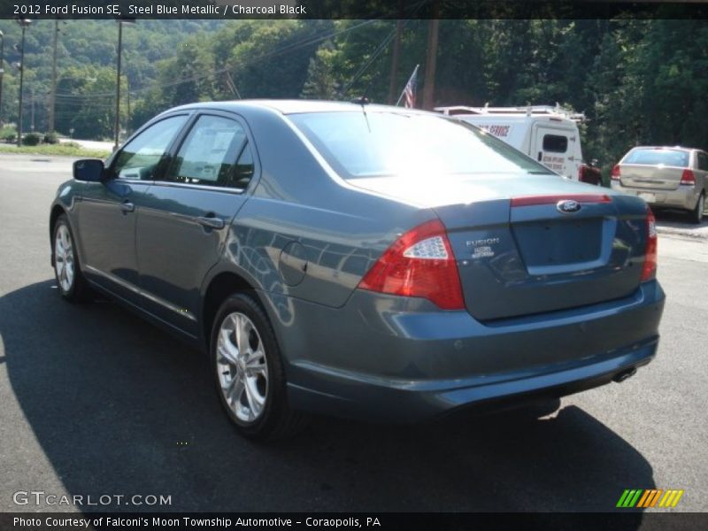 Steel Blue Metallic / Charcoal Black 2012 Ford Fusion SE