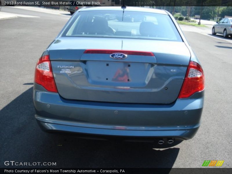 Steel Blue Metallic / Charcoal Black 2012 Ford Fusion SE
