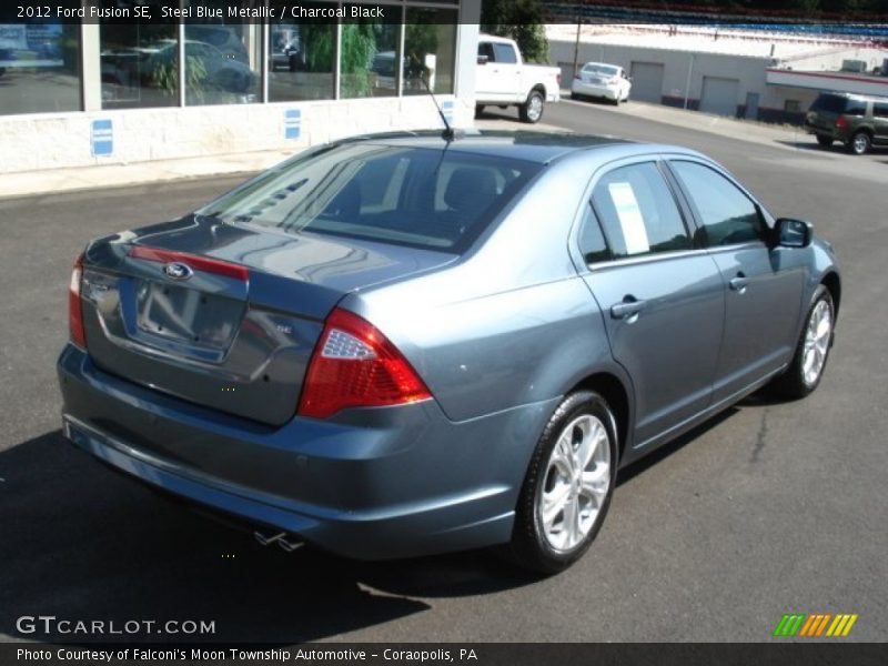 Steel Blue Metallic / Charcoal Black 2012 Ford Fusion SE