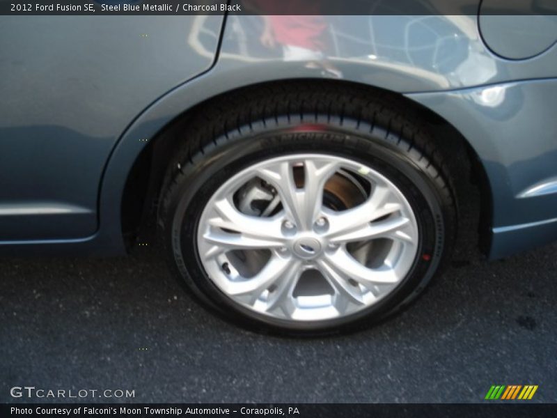 Steel Blue Metallic / Charcoal Black 2012 Ford Fusion SE