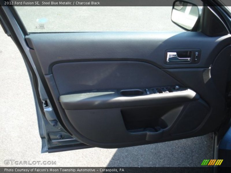 Steel Blue Metallic / Charcoal Black 2012 Ford Fusion SE