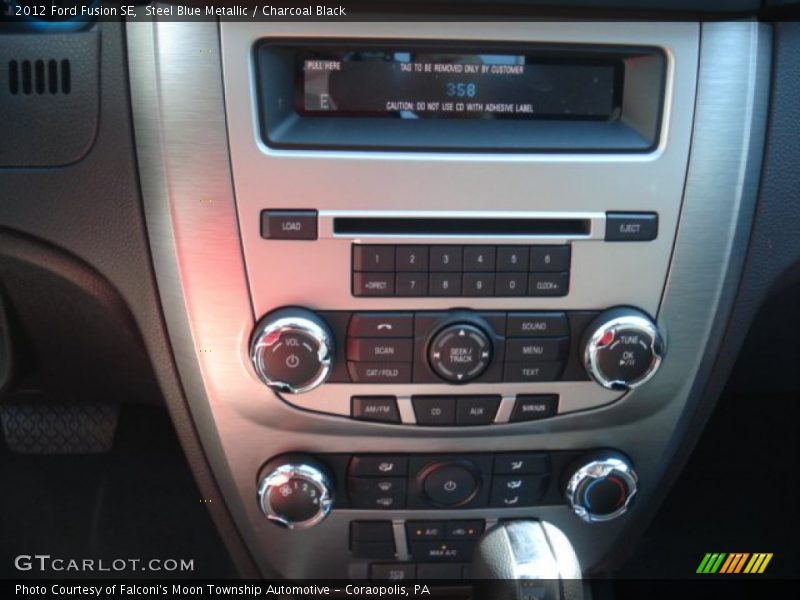 Steel Blue Metallic / Charcoal Black 2012 Ford Fusion SE