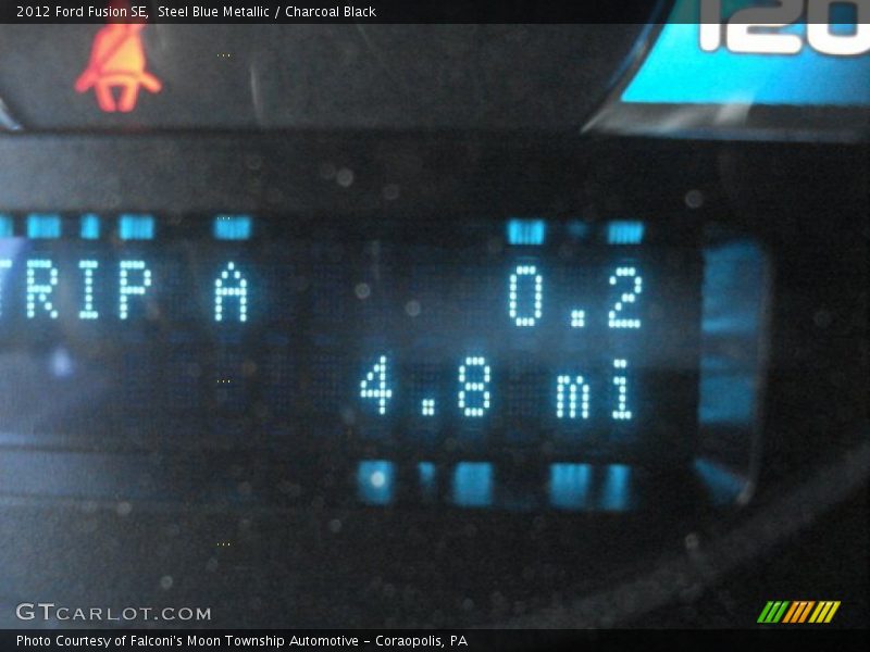 Steel Blue Metallic / Charcoal Black 2012 Ford Fusion SE