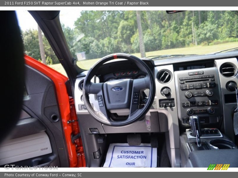 Molten Orange Tri Coat / Raptor Black 2011 Ford F150 SVT Raptor SuperCab 4x4