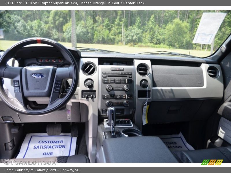 Molten Orange Tri Coat / Raptor Black 2011 Ford F150 SVT Raptor SuperCab 4x4
