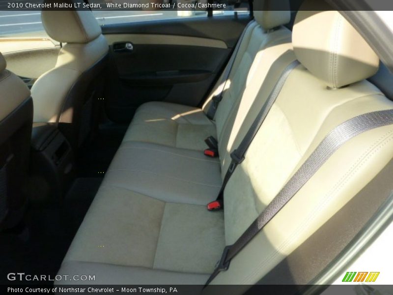 White Diamond Tricoat / Cocoa/Cashmere 2010 Chevrolet Malibu LT Sedan