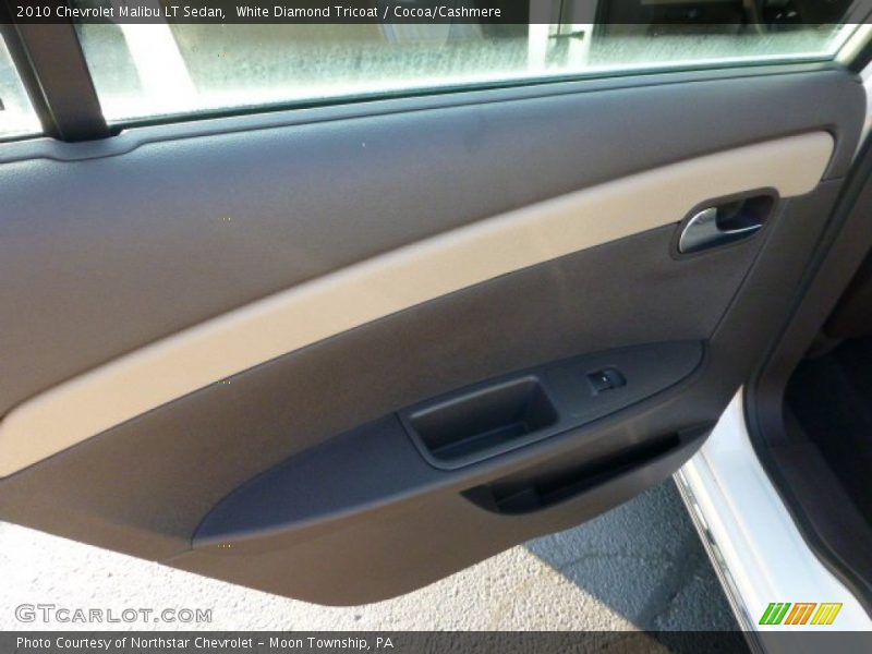 White Diamond Tricoat / Cocoa/Cashmere 2010 Chevrolet Malibu LT Sedan