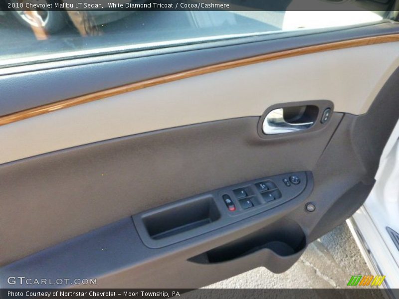 White Diamond Tricoat / Cocoa/Cashmere 2010 Chevrolet Malibu LT Sedan
