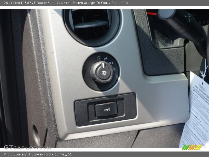 Controls of 2011 F150 SVT Raptor SuperCab 4x4