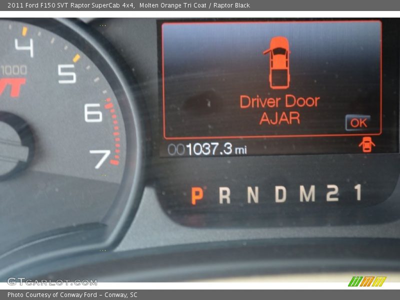 Molten Orange Tri Coat / Raptor Black 2011 Ford F150 SVT Raptor SuperCab 4x4