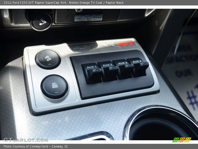 Controls of 2011 F150 SVT Raptor SuperCab 4x4