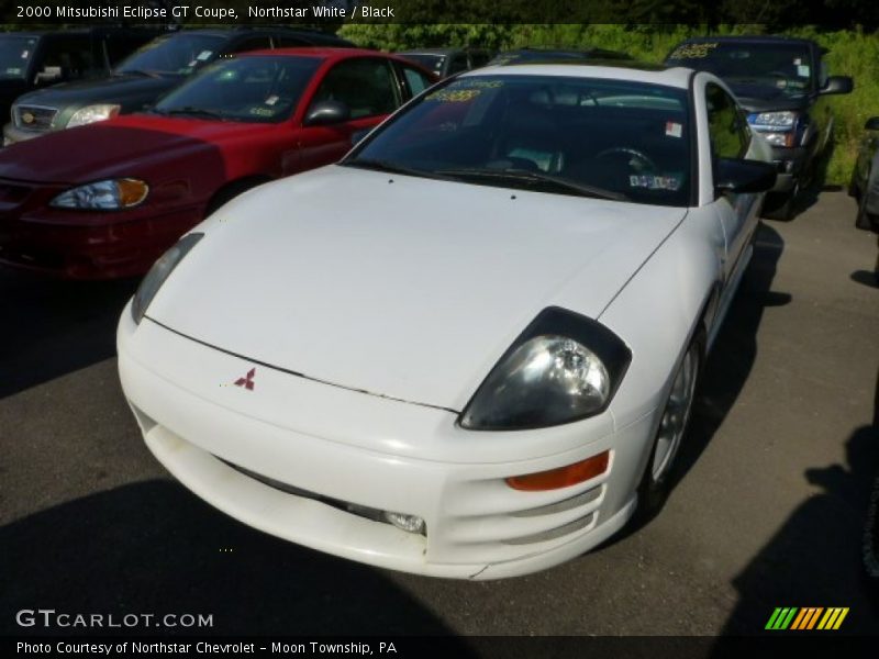 Northstar White / Black 2000 Mitsubishi Eclipse GT Coupe