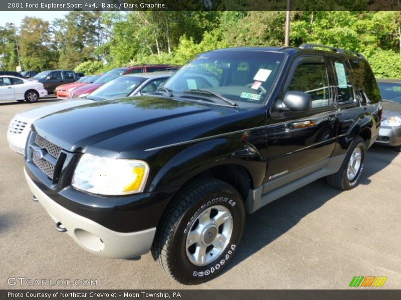 Black / Dark Graphite 2001 Ford Explorer Sport 4x4