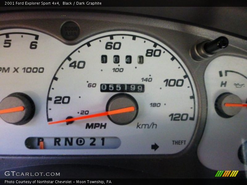 Black / Dark Graphite 2001 Ford Explorer Sport 4x4