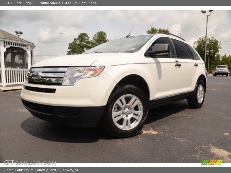White Suede / Medium Light Stone 2010 Ford Edge SE