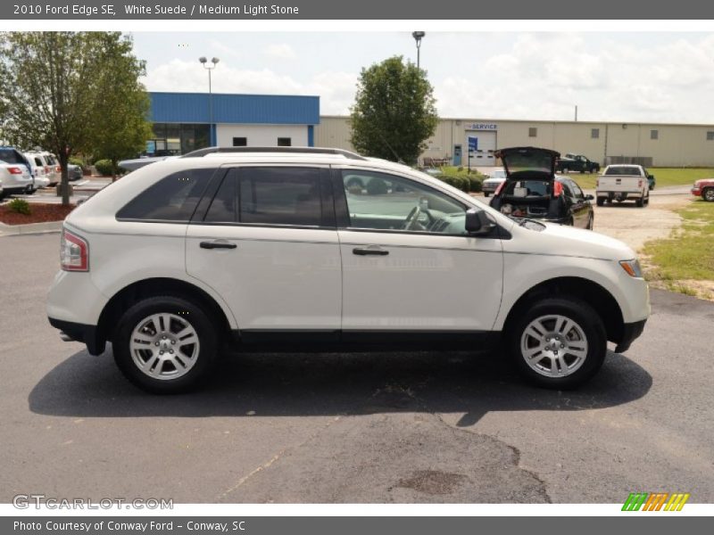 White Suede / Medium Light Stone 2010 Ford Edge SE