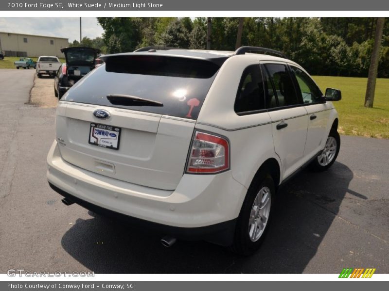 White Suede / Medium Light Stone 2010 Ford Edge SE