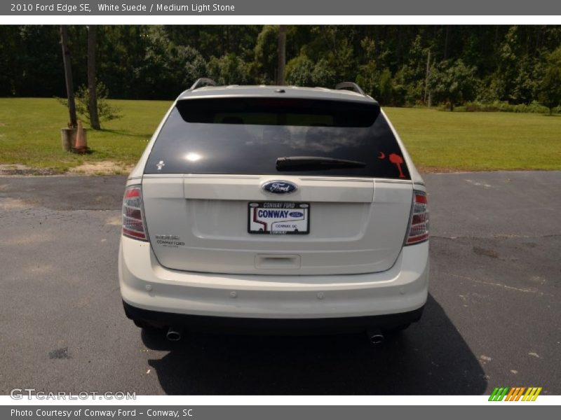White Suede / Medium Light Stone 2010 Ford Edge SE