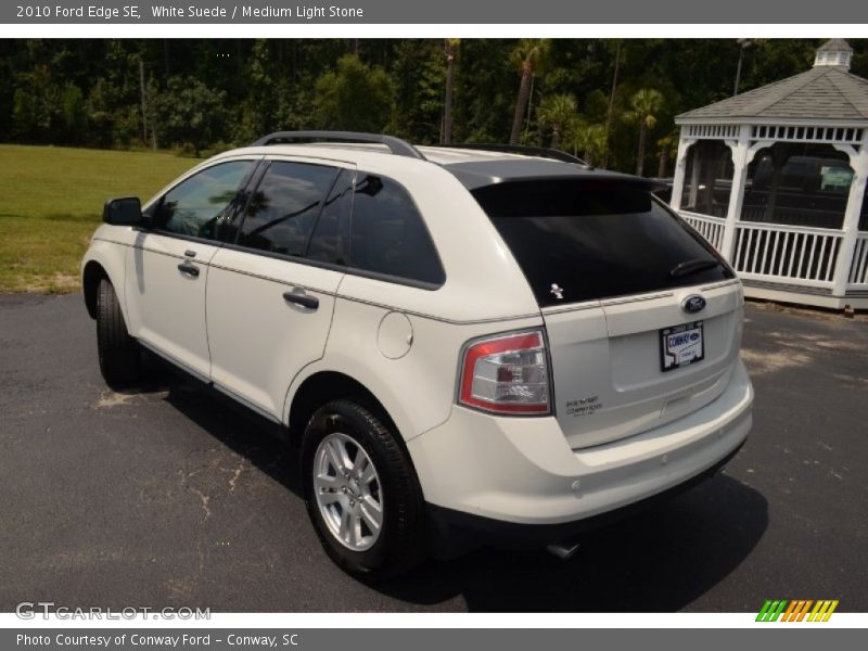 White Suede / Medium Light Stone 2010 Ford Edge SE