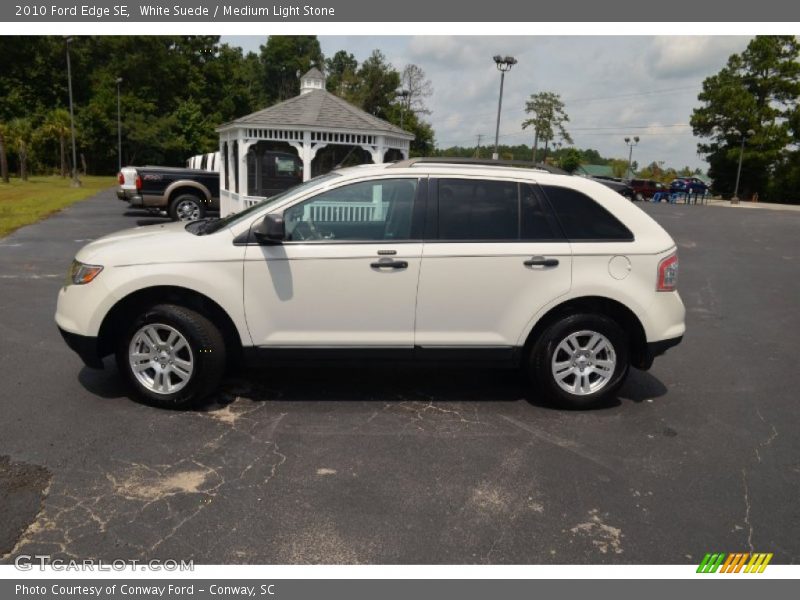 White Suede / Medium Light Stone 2010 Ford Edge SE