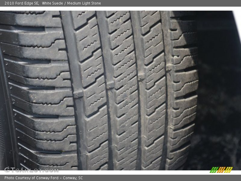 White Suede / Medium Light Stone 2010 Ford Edge SE