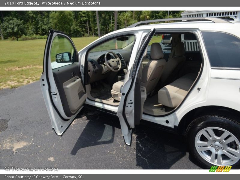 White Suede / Medium Light Stone 2010 Ford Edge SE