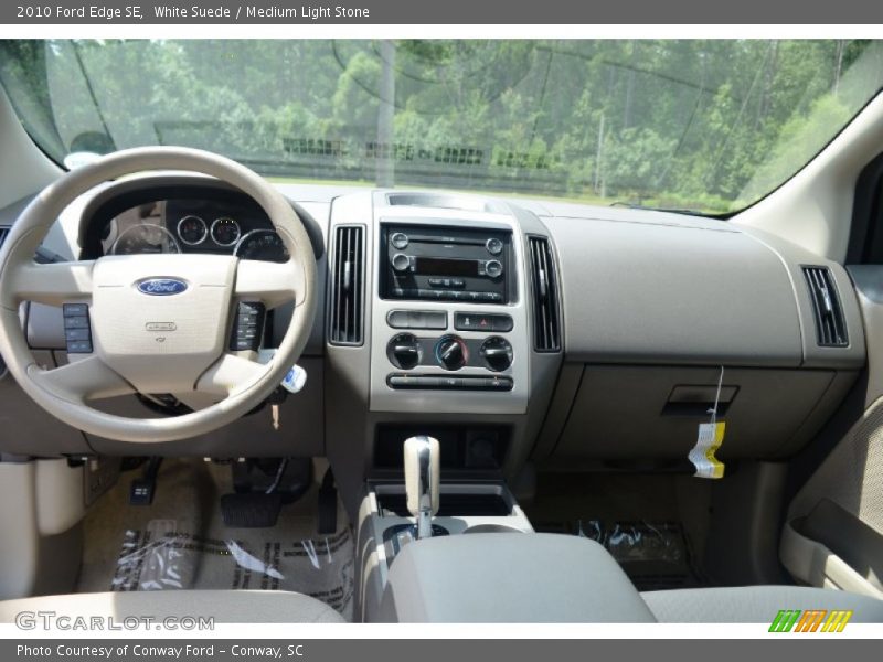 White Suede / Medium Light Stone 2010 Ford Edge SE