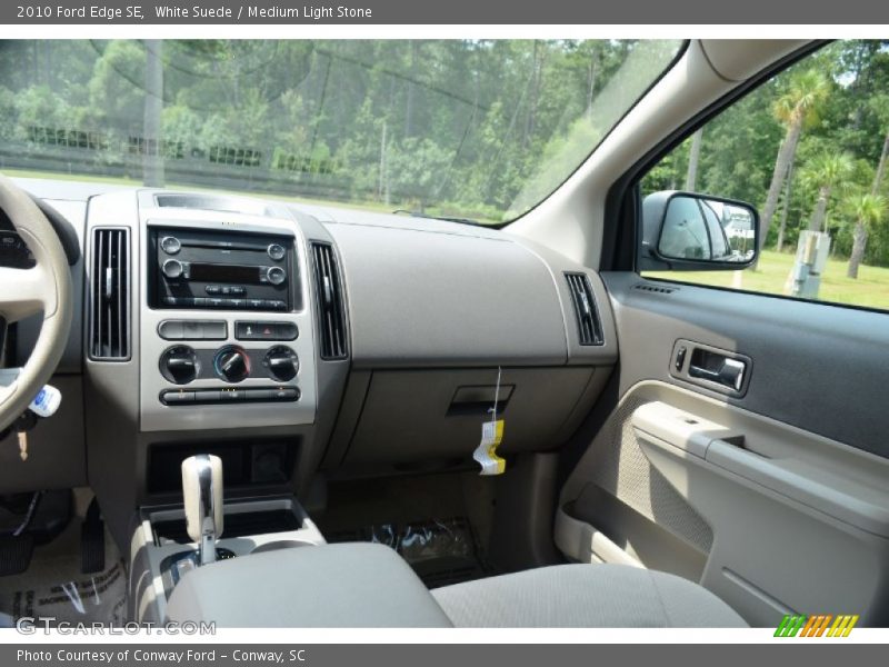 White Suede / Medium Light Stone 2010 Ford Edge SE