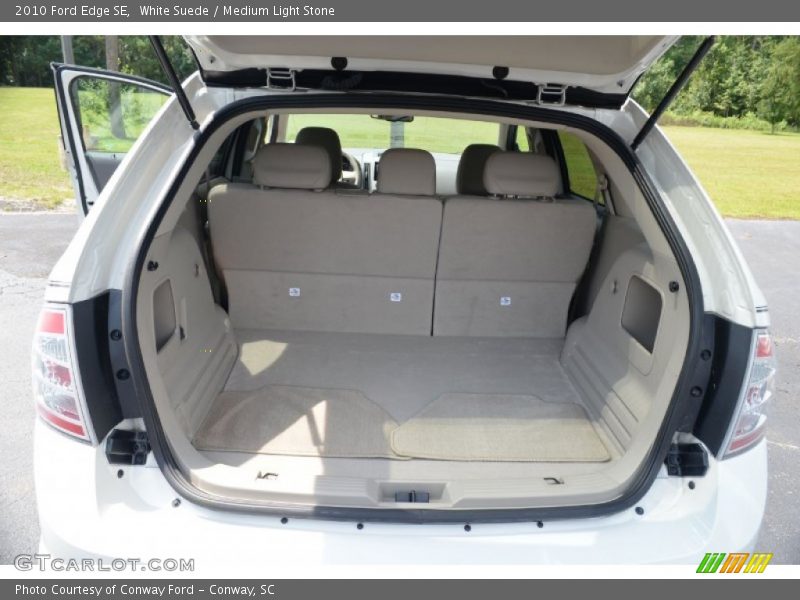 White Suede / Medium Light Stone 2010 Ford Edge SE