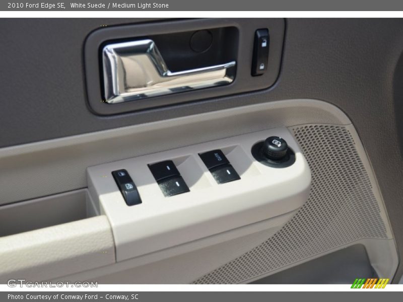 White Suede / Medium Light Stone 2010 Ford Edge SE